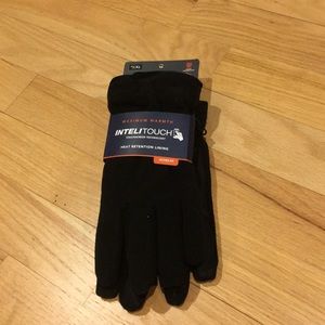 NWT Men’s XL DOCKERS Black Fleece Gloves